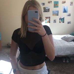 Mesh Crop Top